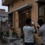 police said that a woman has alleged that two men sexually assaulted her after threatening to circulate photographs and videos of her bathing on social media ai image