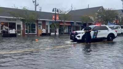 the storm has brought strong winds heavy rain coastal flooding and high surf across the northeast