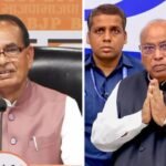 union minister shivraj singh chauhan and mallikarjun kharge