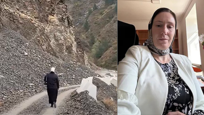 a 45 year old teacher in russia walks 14 km through dangerous mountain paths every day to teach just 3 children after 9 years people want to buy her a car or horse