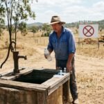 a queensland farmer says his familys 140 year old well turned cloudy after neighbouring water tests the council has rejected a bottling plant linked to a 96 million litre annual groundwater licence