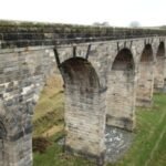 a railway viaduct built in 1854 was repaired with bat roosts hidden in its stonework the 2 million project preserved a structure that trains stopped using in 1964