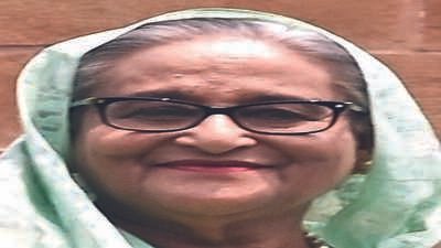 accepted her as she was still pm indian envoy on hasinas flight