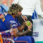 ahmedabad mumbai indians bowling coach lasith malinga during a practice sessio