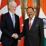 ajit doval during a meeting with david morrison