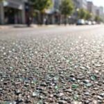 baltimore turned waste glass into road surfaces on at least 17 streets the crushed glass made the pavement sparkle under sunlight and streetlights