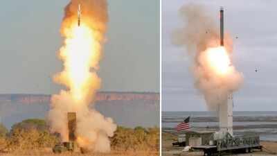 battery set of four us army typhon launchers for tomahawk and sm 6 missiles us army