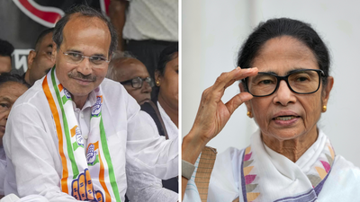 congress leader adhir ranjan chowdhury and tmc suprmeo mamata banerjee