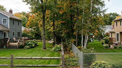 dalys built a chain link fence in 2006 while rileys installed their own fence about two feet away in 2011 ai image