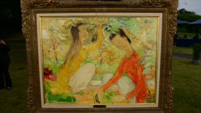 during the pandemic a us hospital worker paid 1599 for a goodwill painting and hung it above her bed antiques roadshow later identified it as a le pho worth 60000 80000 at auction