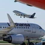 file photo an aircraft of german air carrier lufthansa takes off from berlin brandenburg airport in schoenefeld
