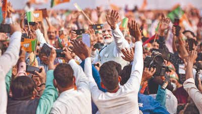 from guj cm to indias pm modis 25 years in office