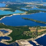 germany is turning abandoned coal mines into 23 lakes the former mining landscape is becoming europes largest artificial wetland