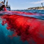 in 2018 scientists pumped 75 kg of red dye into the atlantic off marthas vineyard over 36 hours they found mixing inside the surface layer ai generated image