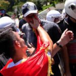 in albania student protests escalated into violent clashes with police in the capital tirana