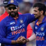 indias yuzvendra chahal right celebrates with india captain rohit sharma afte