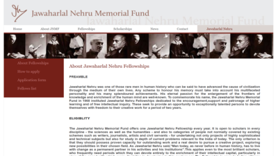 jawaharlal nehru fellowship