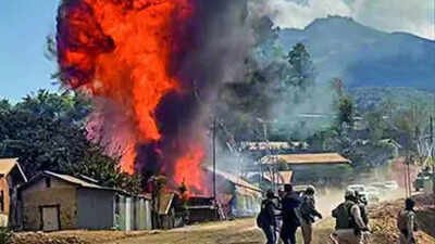 joint team of the assam rifles border security force and kamjong police had been deployed in the affected area to bring the situation under control file photo