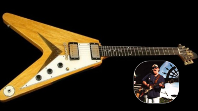 lonnie macks iconic flying v guitar and amplifier sell for 550000 at auction