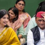 mainpuri mp dimple yadav with her husband and samajwadi party chief akhilesh yadav