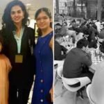 nidhi bhasin rohilla with her two daughters and prominent chess player taniya sachdev special arrangements