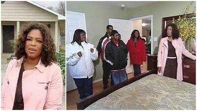 oprah winfrey committed 10 million to help build angel lane in houston for hurricane evacuees