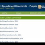 punjab lecturer result declared