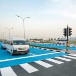 qatar painted sections of its roads blue to fight extreme heat the 2019 pilot tested a coating designed to reflect 50 of sunlight