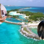 shakira and pink floyds roger waters once planned to transform a 650 acre bahamas island with boutique hotels luxury residences and an artists retreat it is now listed for 30 million