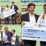 tamil nadu chief minister c joseph vijay honoured the states chess players special arrangements