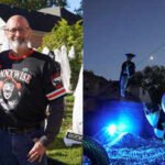 the family transforms its pirate ship display into an immersive halloween experience featuring live actors on october 31