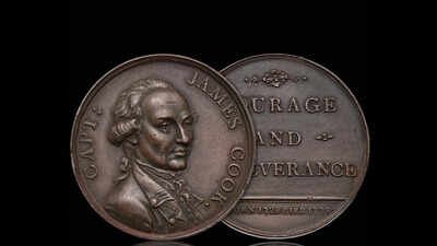 the medal was made to commemorate cooks death in 1779