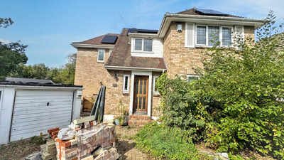 the owners have listed the house at auction with a 1 guide price and no reserve hoping to cut their losses after the landslip