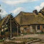 the painting created in july 1885 is known in french as paysanne devant une chaumire simon c dickinson photo