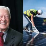 the solar array was equipped with single axis tracking technology which means its panels are able to follow the movement of the sun and improve energy generation throughout the day