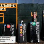 the two day sale offered old subway signs seats and metrocards once used across new york city