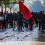 thousands of young people gathered outside albanias education ministry in central tirana on saturday pic credit reuters