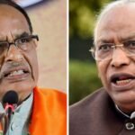 union minister shivraj singh chouhan and congress chief mallikarjun kharge