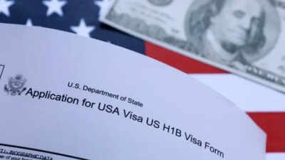 us flag mock passport 100 dollar banknote and h 1b visa application form