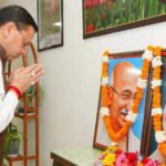 uttarakhand cm pushkar dhami pays tribute to mahatma gandhi lal bahadur shastri on birth anniversary