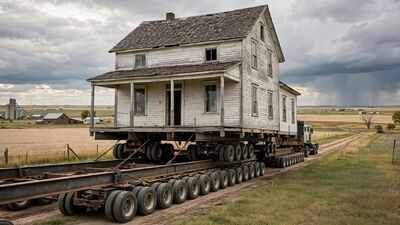 woman spends up to 380000 to move her great great grandparents 112 year old house to her husbands family farm